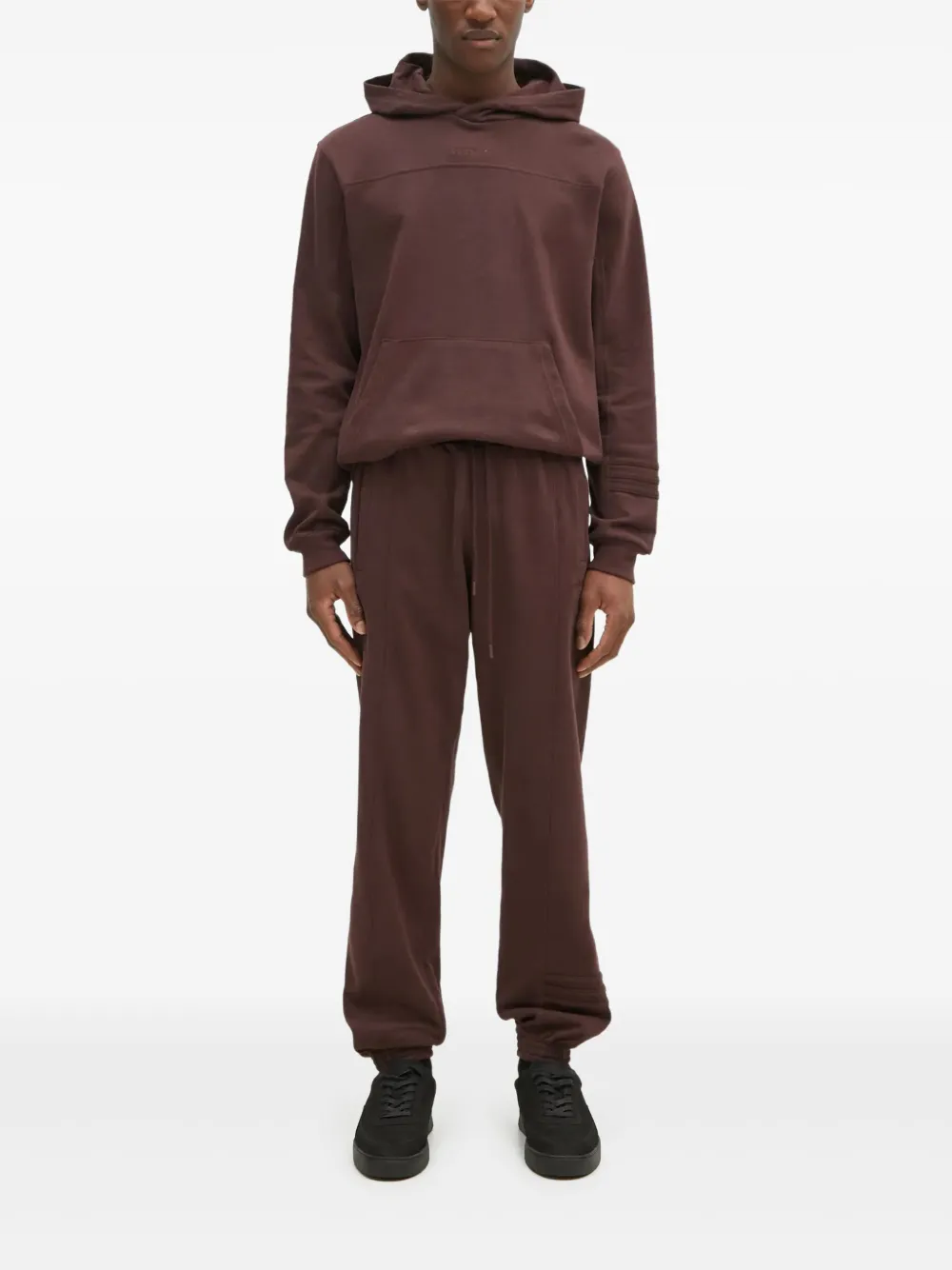 adidas embroidered-logo hoodie | Brown | Image 1