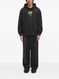 adidas graphic-print hoodie - Black