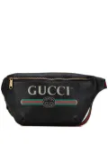 Gucci Pre-Owned 2000-2015 Grained Calfskin Logo belt bag - Black