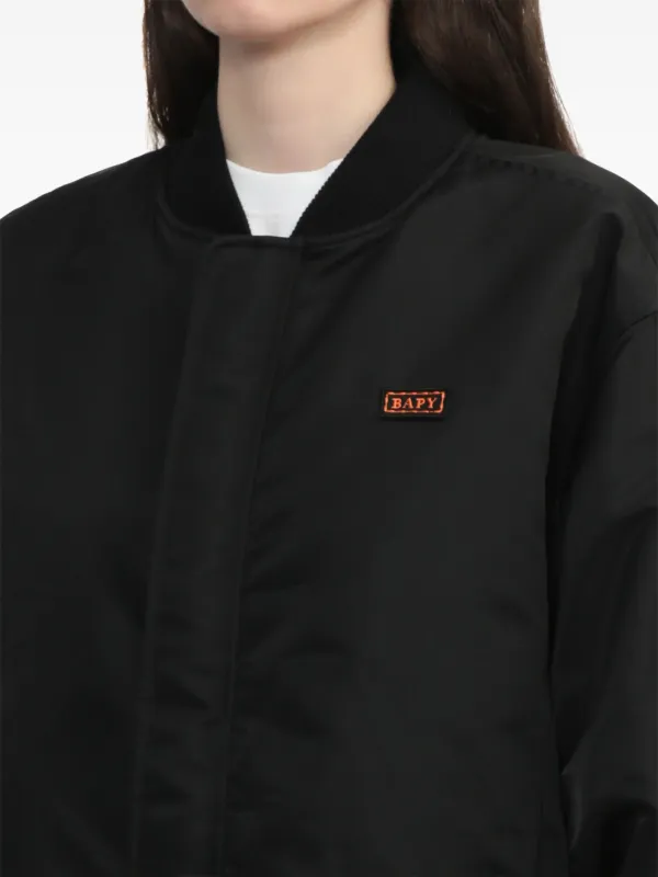 A BATHING APE® ボンバージャケット | ブラック | FARFETCH JP