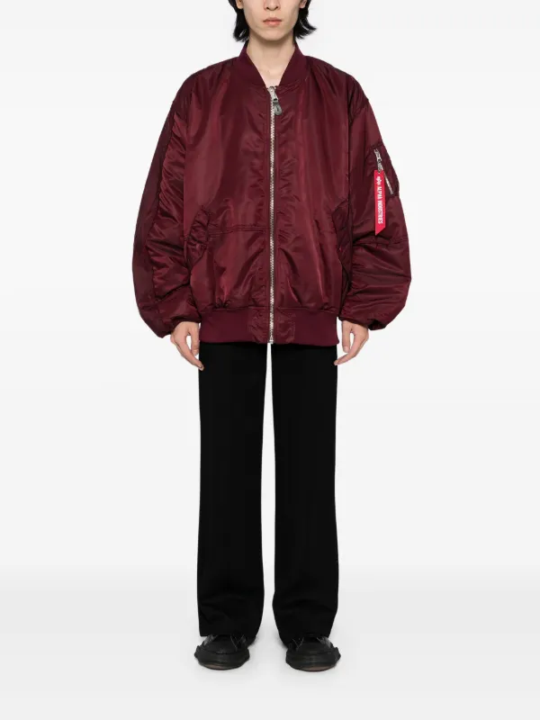 Mastermind World x Alpha Industries MA-1 ジャケット | レッド