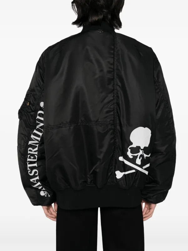Mastermind World x Alpha Industries MA-1 Jacket | Black | FARFETCH SG