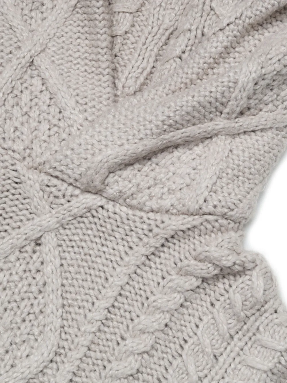 ESSENTIALS CABLE-KNIT HOODIE