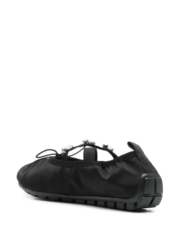 Simone Rocha ビジュー厚底パンプス Simone Rocha Ballerina Grip フラットシューズ | ブラック | FARFETCH JP