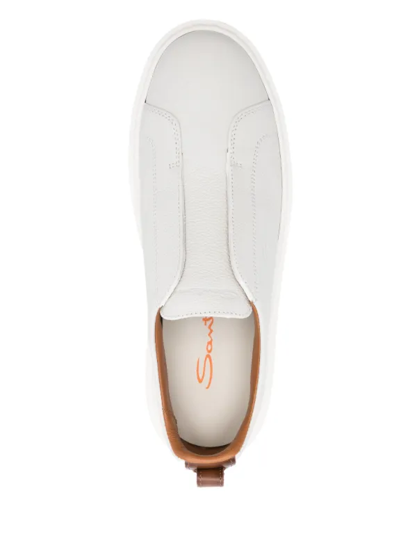 【Santoni】レザー スリッポンスニーカー Santoni】レザー スリッポンスニーカー (SANTONI/スニーカー