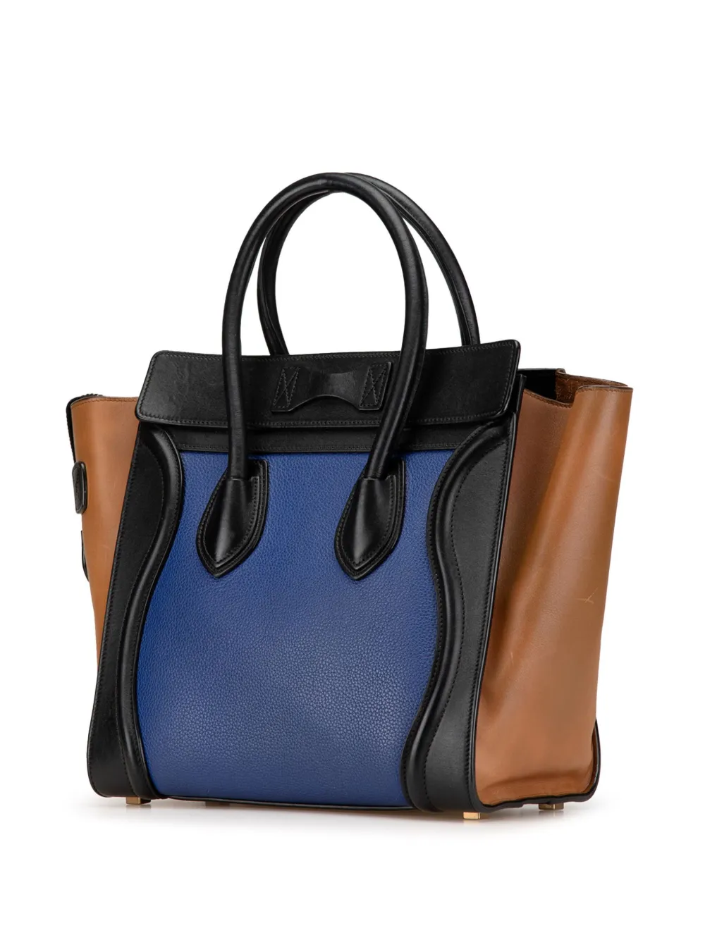 Céline Pre-Owned 2014 Micro Tricolor Leather Luggage Tote handbag | Pre-Owned | Image 2