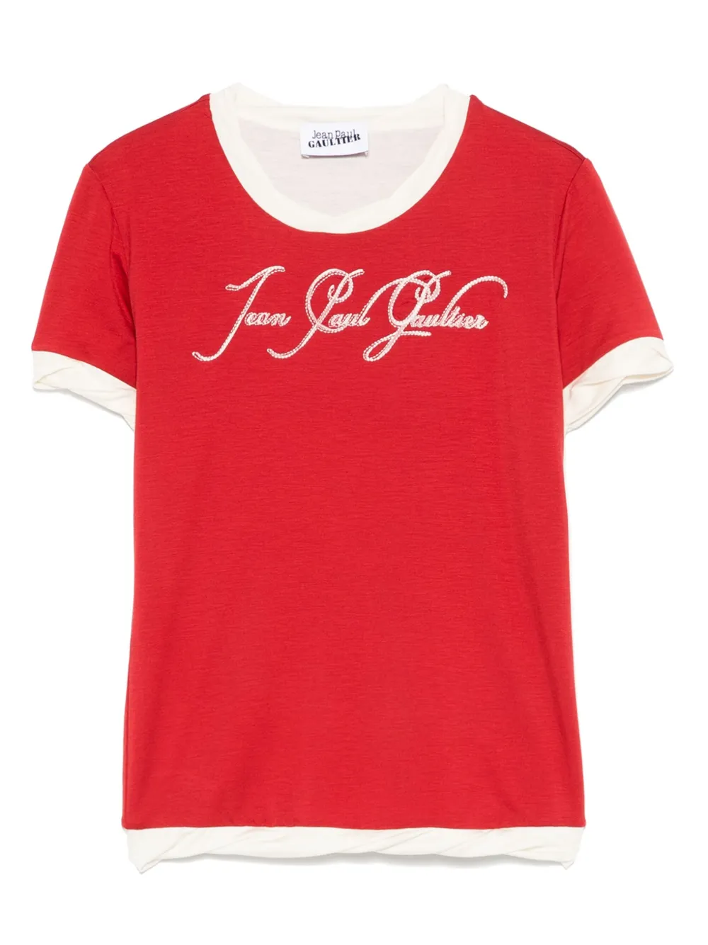 Jean Paul Gaultier ロゴ Tシャツ - レッド Jean Paul Gaultier ロゴ Tシャツ - レッド