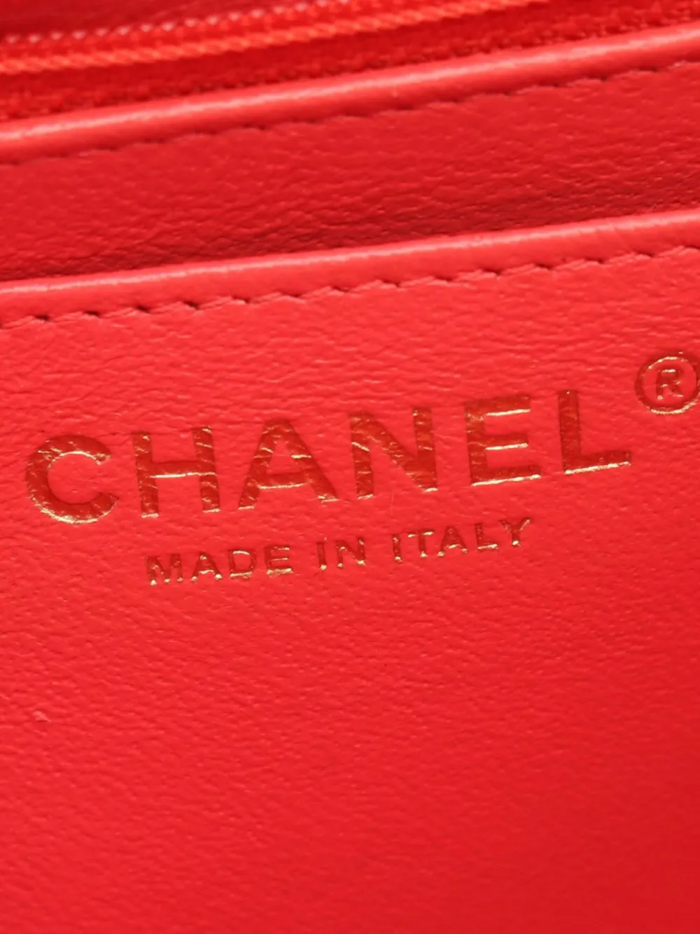 Pre-owned Chanel 2021-2022 Mini Flap Shoulder Bag In Red