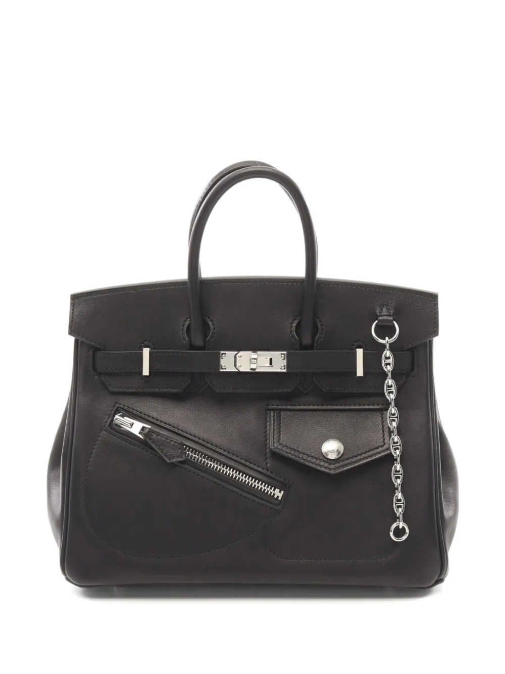 Hermès Pre-Owned 2024 バーキン 25 ロック ハンドバッグ - ブラック Hermès Pre-Owned 2024 バーキン 25 ロック ハンドバッグ - ブラック