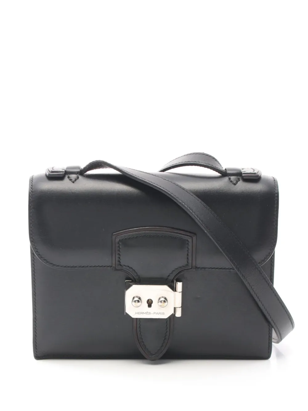 Hermès Pre-Owned 2012 フラップ ショルダーバッグ - ブラック Hermès Pre-Owned 2012 フラップ ショルダーバッグ - ブラック