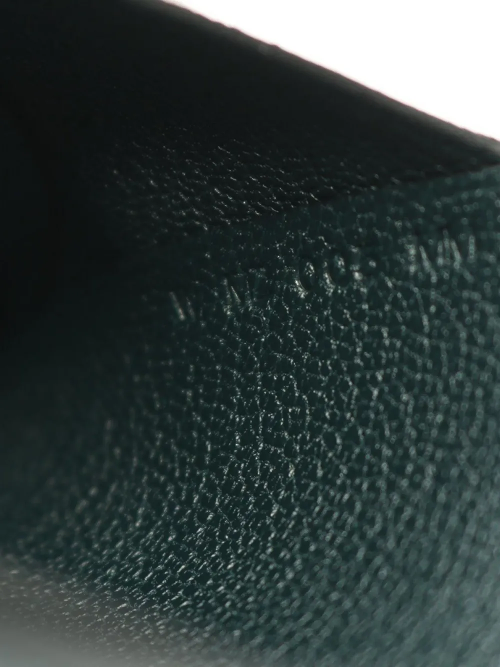 Pre-owned Hermes 2024 Calvi Duo Card Holder In Green