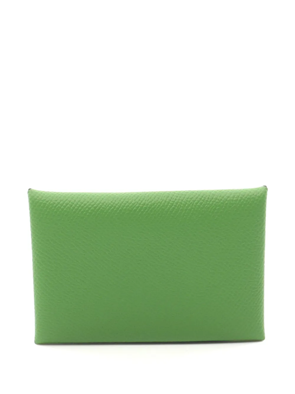 Hermès Pre-Owned 2023 Calvi Verso カードケース - グリーン Hermès Pre-Owned 2023 Calvi Verso カードケース - グリーン