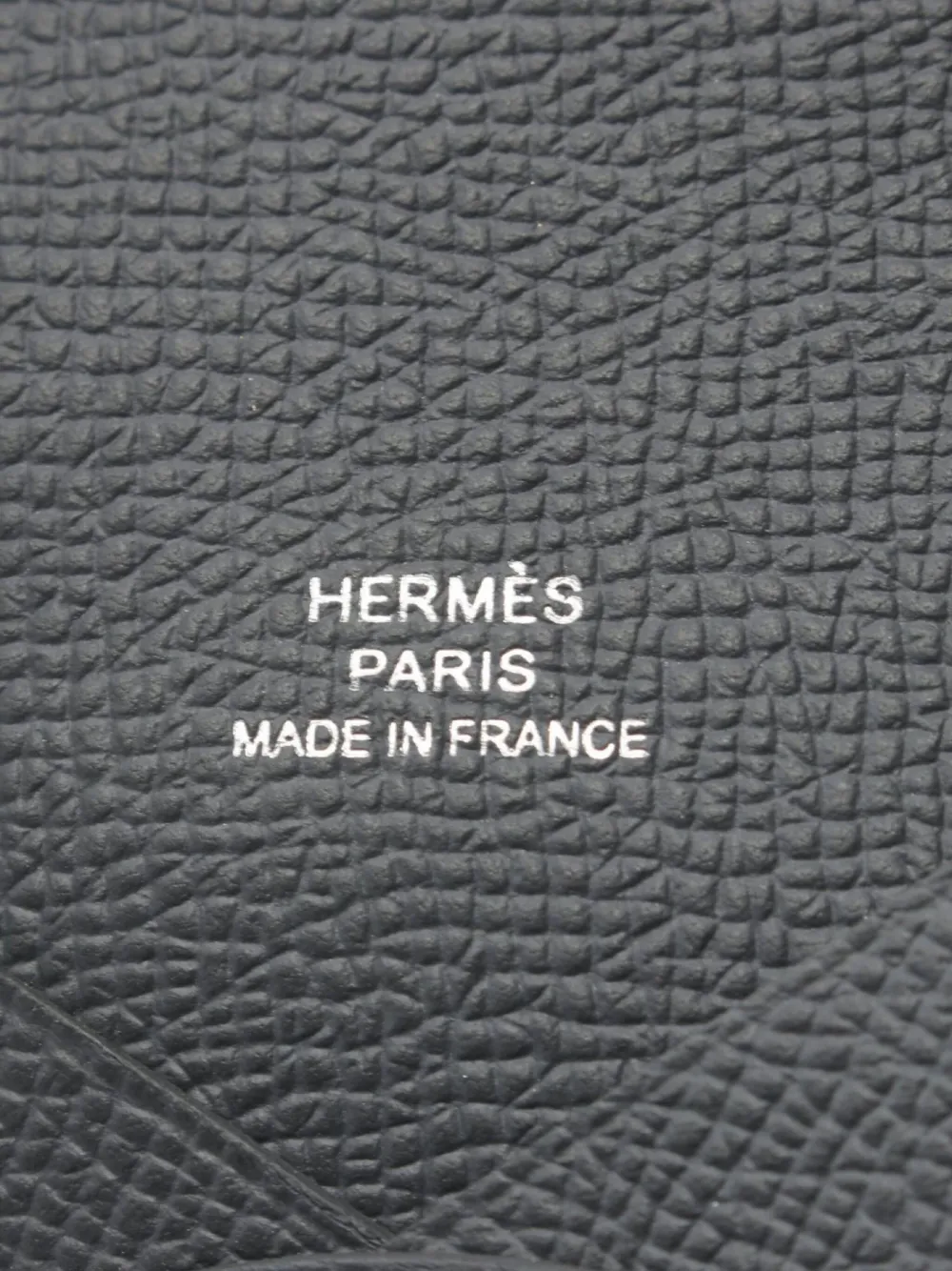 Pre-owned Hermes 2024 Calvi Coin Purse In Grey