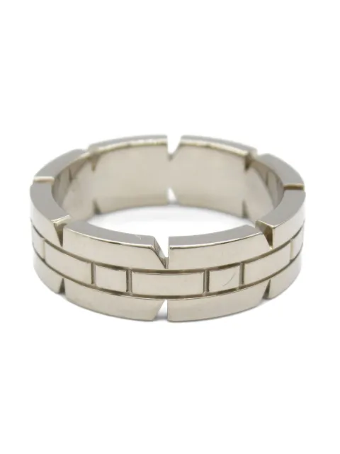 Cartier 2010s 18K white gold Tank Française ring