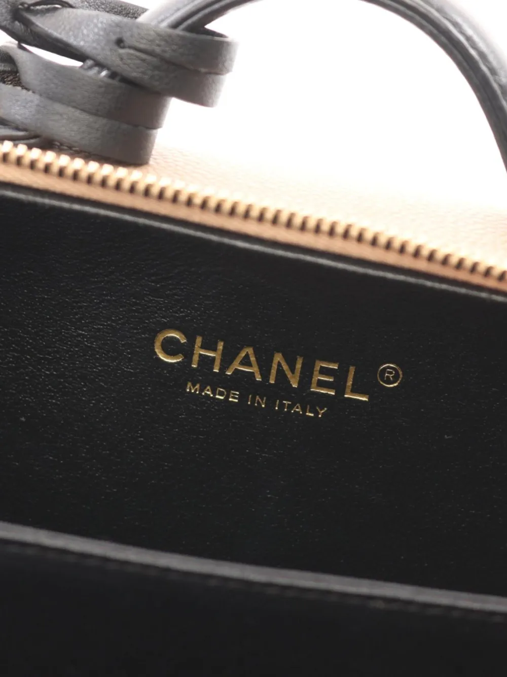 Pre-owned Chanel 2017-2018 Small Vanity Tote Bag In Neutrals
