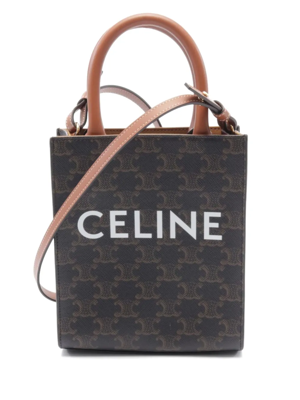 Céline Pre-Owned 2010s バーティカル カバ 2wayバッグ ミニ - ブラック Céline Pre-Owned 2010s バーティカル カバ 2wayバッグ ミニ - ブラック