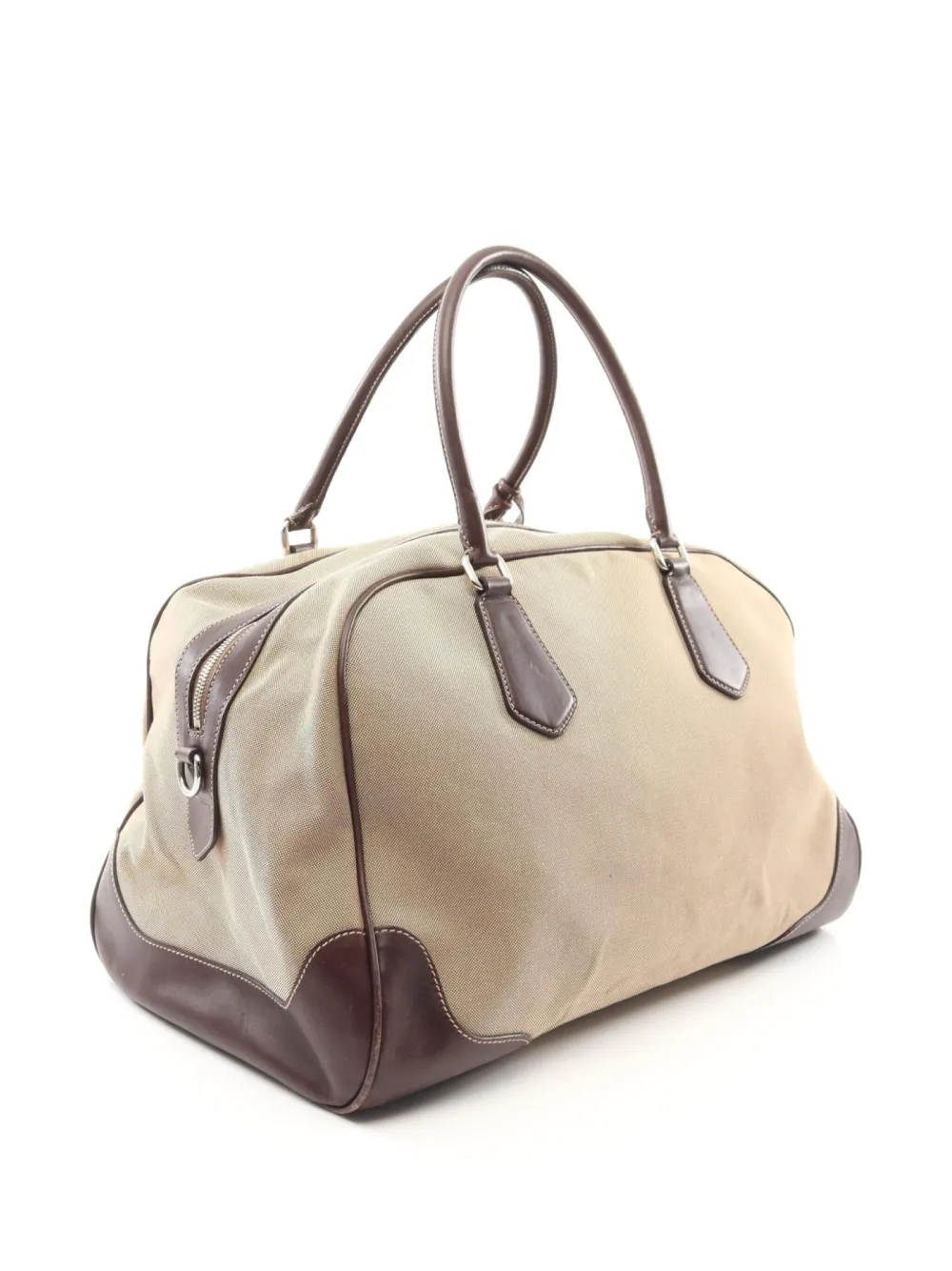 Prada Pre-Owned 2000s Boston Bag | Neutrals | FARFETCH Prada Pre-Owned 2000s Boston Bag | Neutrals | FARFETCH