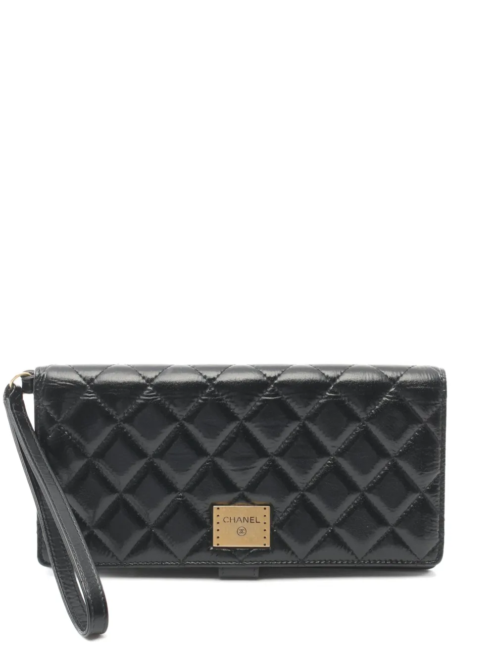 CHANEL Pre-Owned محفظة مبطنة بنقش المعين 2018-2019 | أسود | Image 1
