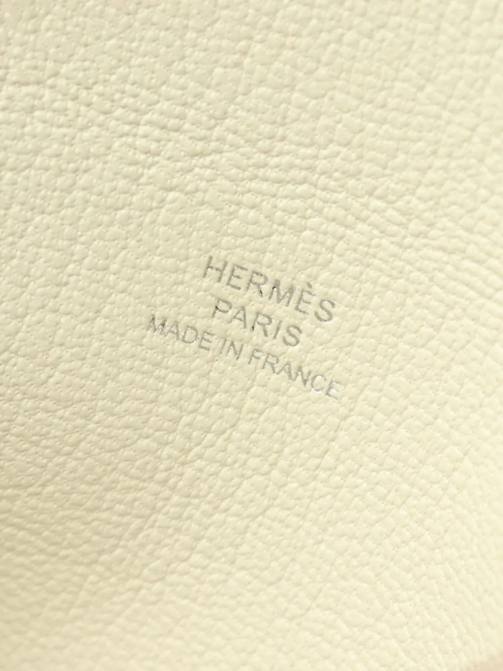 Pre-owned Hermes 2023 Calvi Card Holder In White