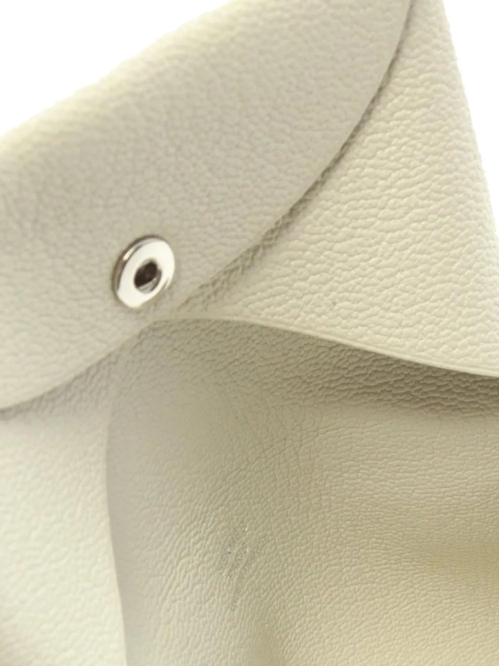 Pre-owned Hermes 2023 Calvi Card Holder In White