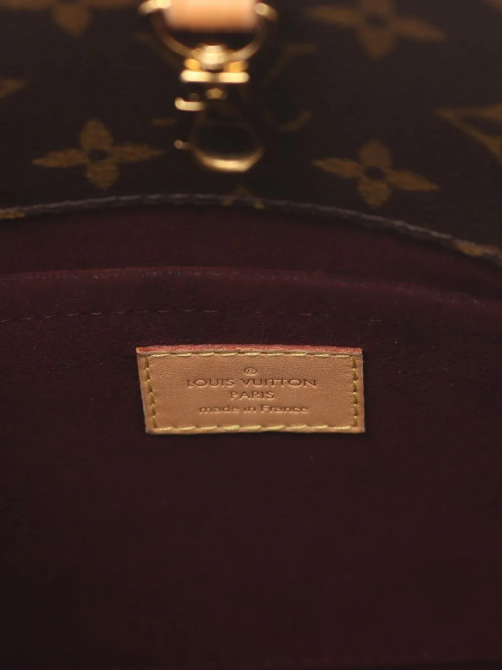 Pre-owned Louis Vuitton 2015 Montaigne Mm Tote Bag In Brown