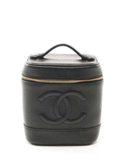 CHANEL Pre-Owned cosmetiquera con piel caviar 2000-2002