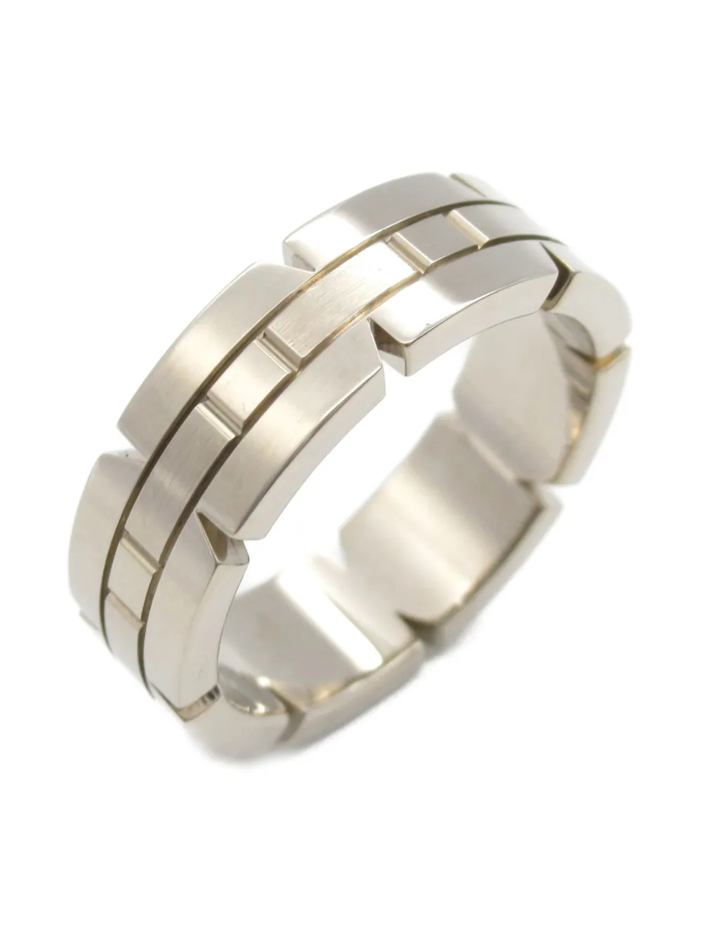 CARTIER 2010S 18K WHITE GOLD TANK FRANÇAISE RING