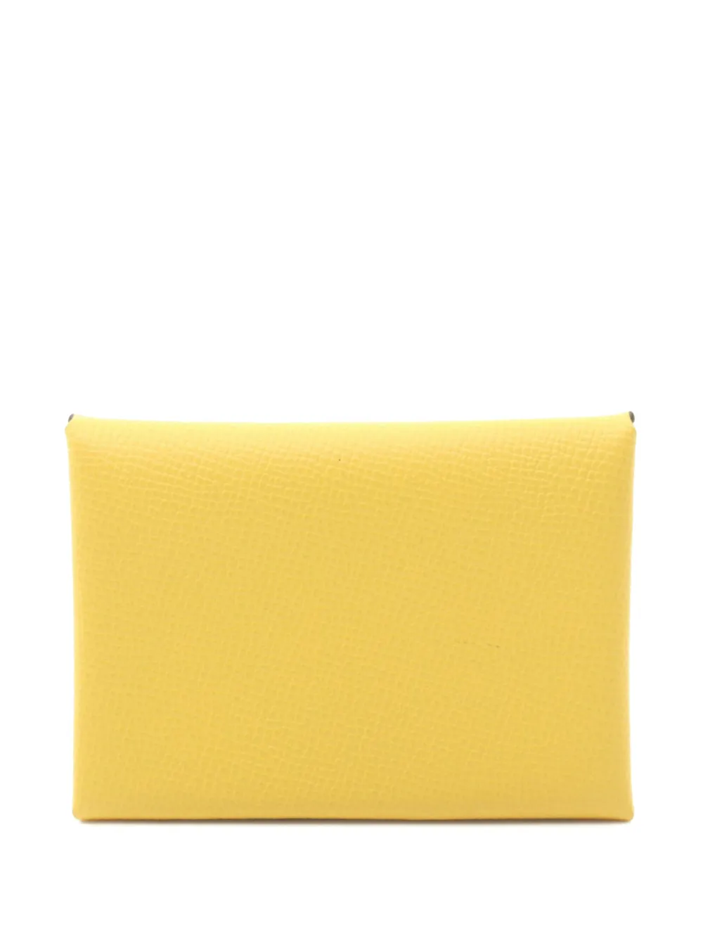 Hermès Pre-Owned 2022 カルヴィ デュオ カードケース - イエロー Hermès Pre-Owned 2022 カルヴィ デュオ カードケース - イエロー