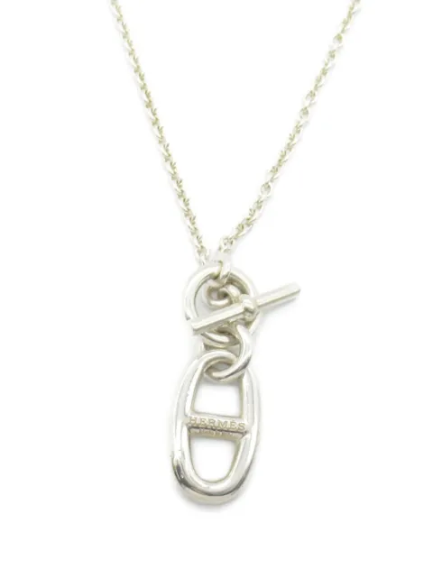 Hermès Pre-Owned 2010s sterling silver Chaine D'Ancre Amulet necklace