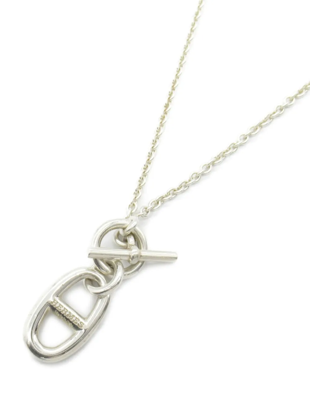 Hermès Pre-Owned collar Chaine D'Ancre Amulet en plata de ley 2010 | Image 2