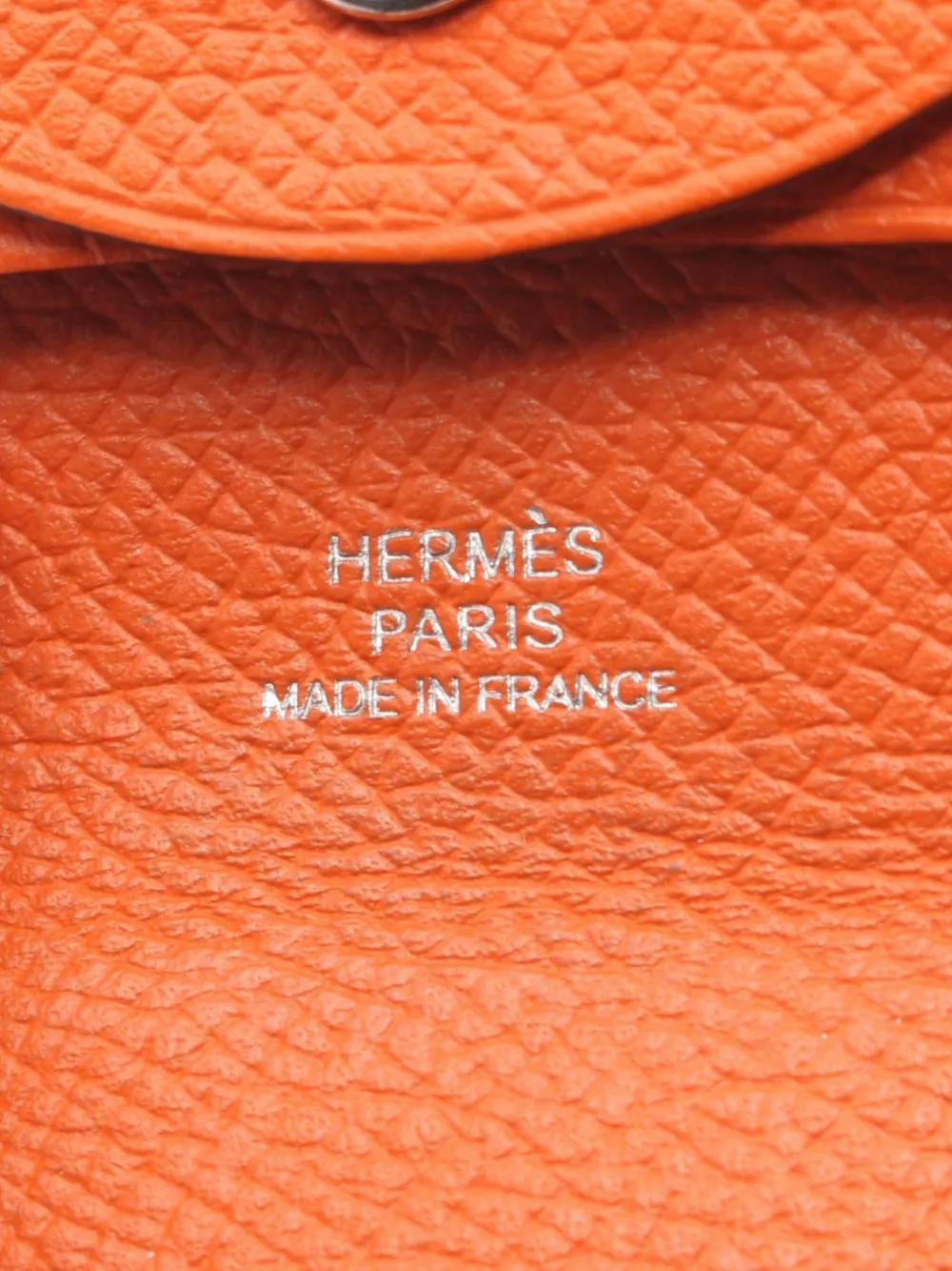 Pre-owned Hermes 2015 Bastia Purse In Orange