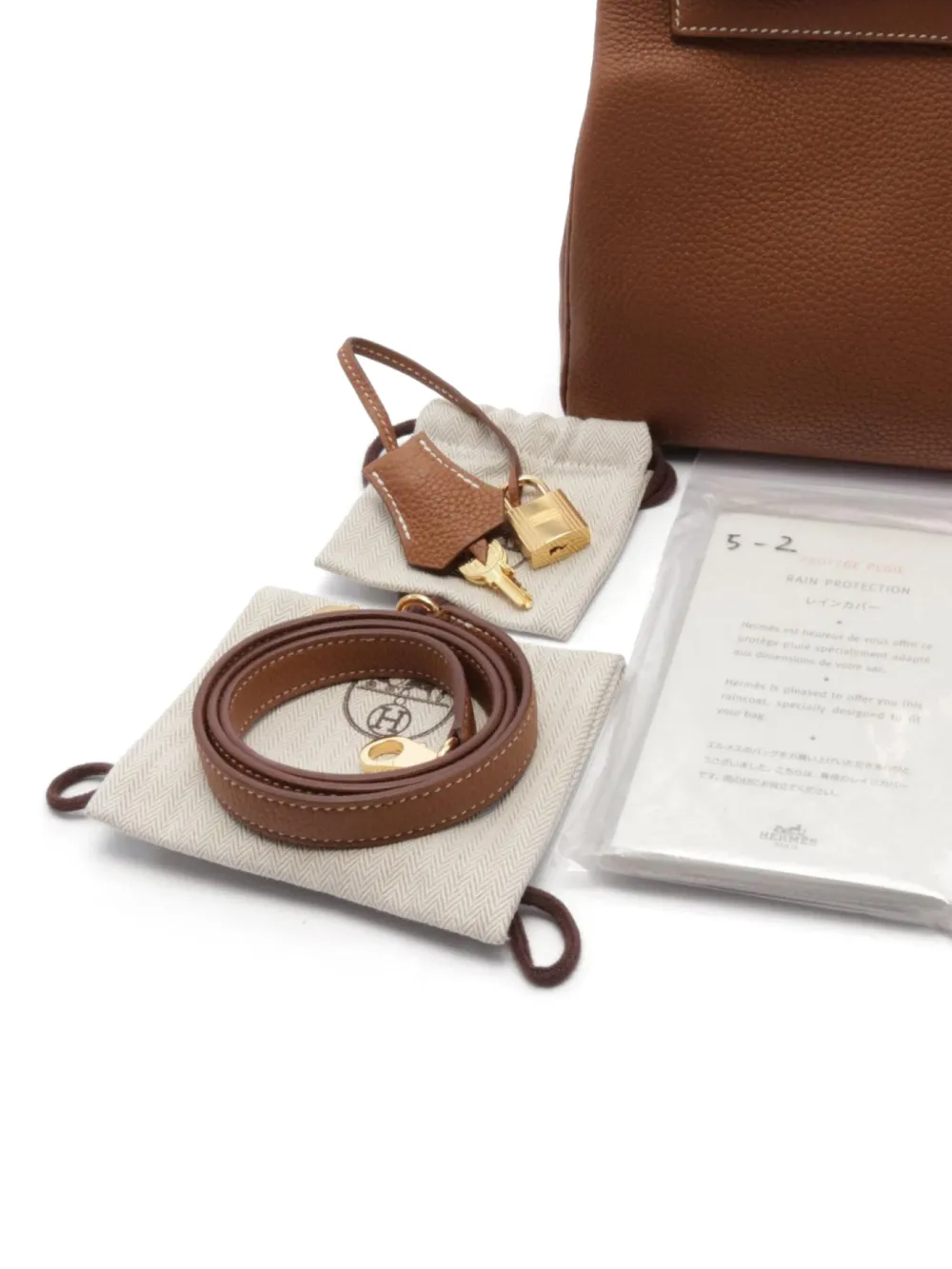 Pre-owned Hermes 2021 Kelly 28 Handbag In Brown