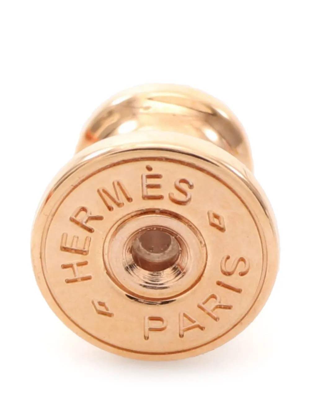 Pre-owned Hermes 2010s Mini Pop H Earrings In Pink