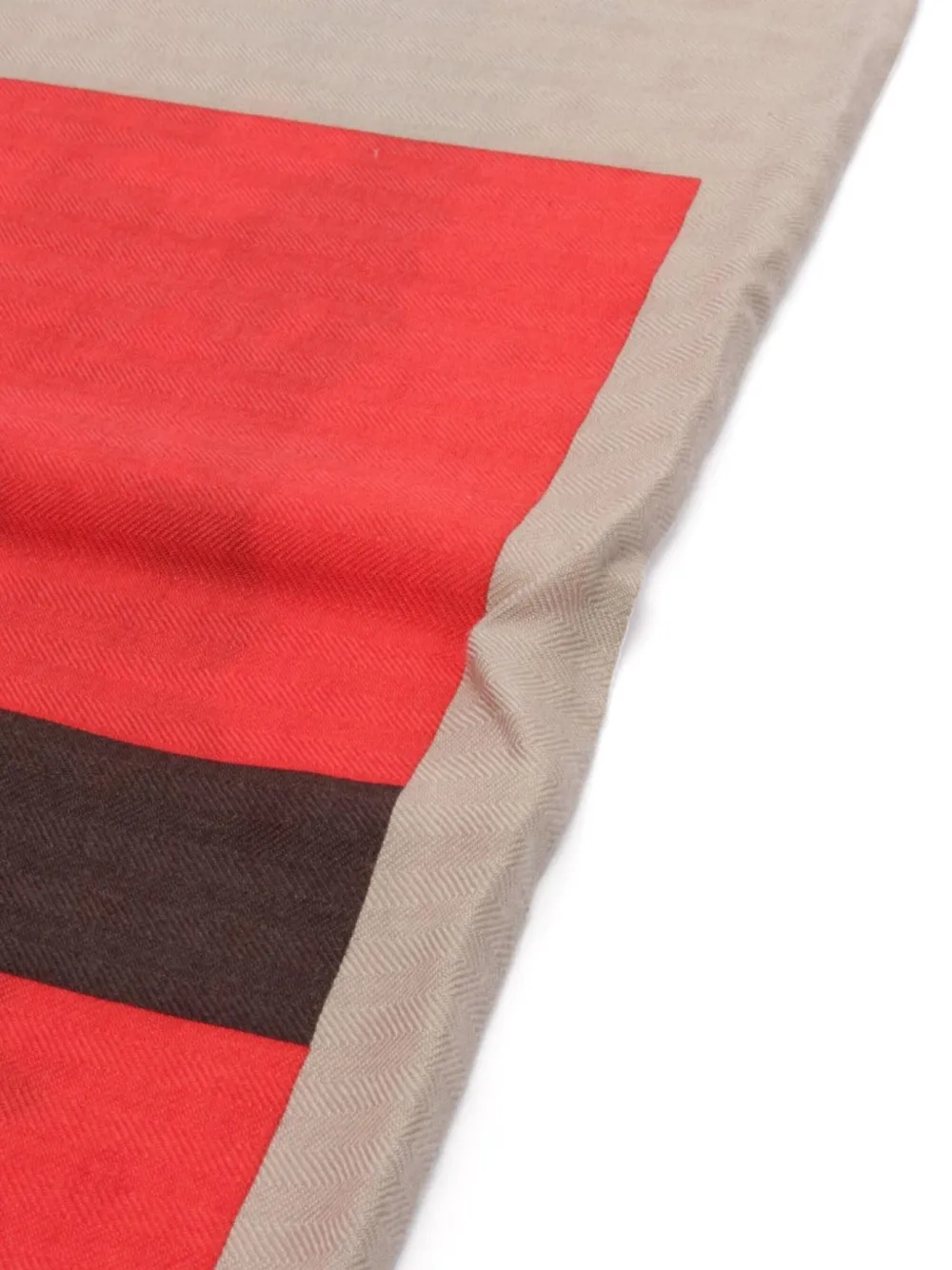 Pre-owned Hermes 2010s Half Jumping Scarf In White
