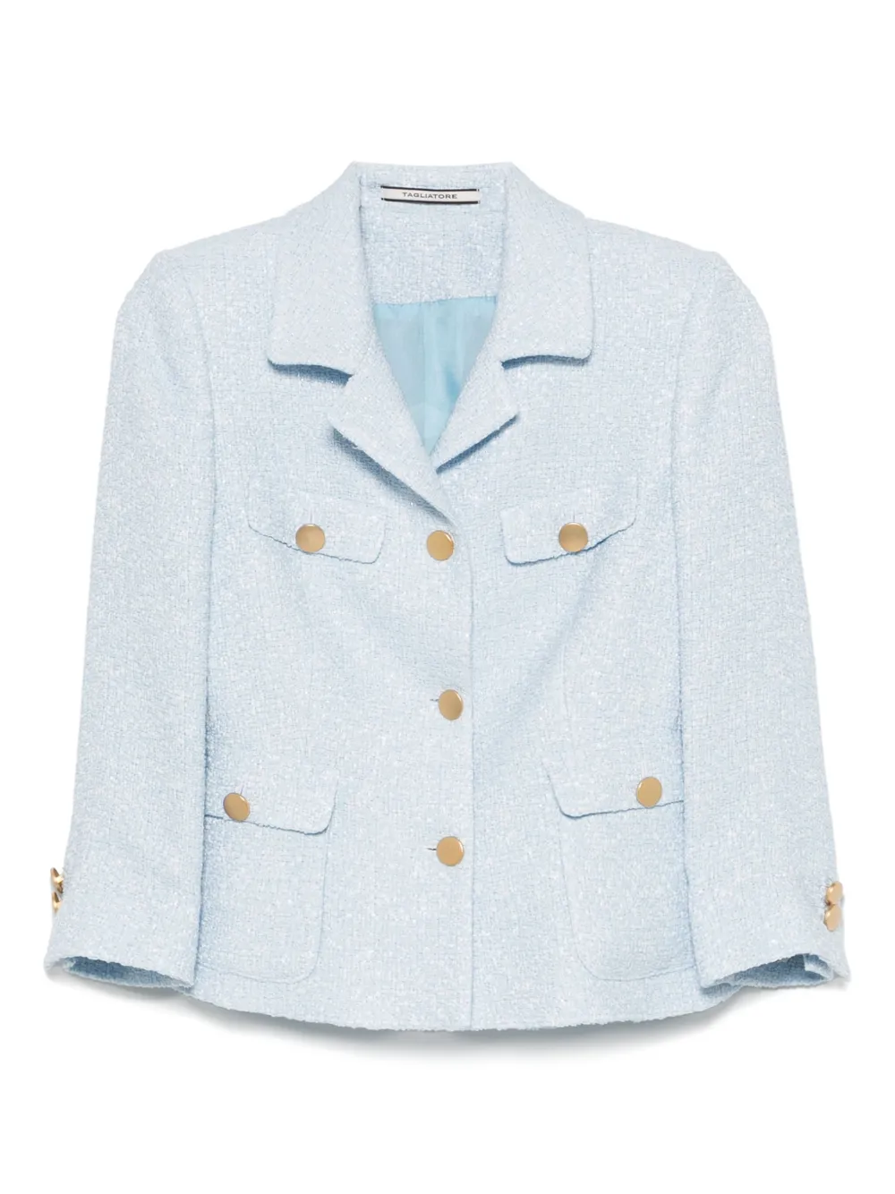 Shop Tagliatore Jewel Jacket In Blue