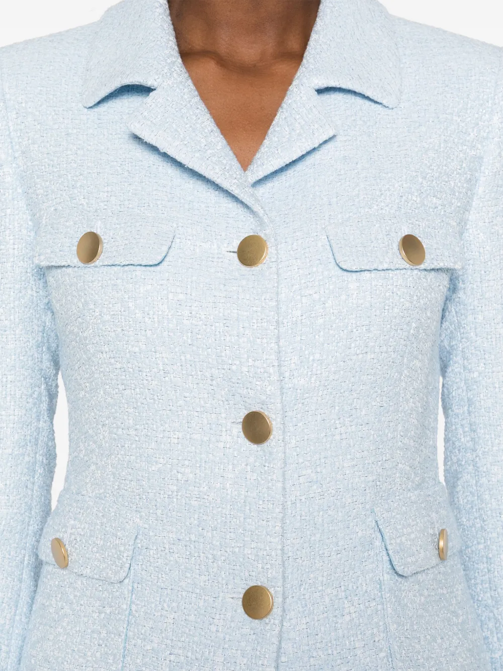 Shop Tagliatore Jewel Jacket In Blue