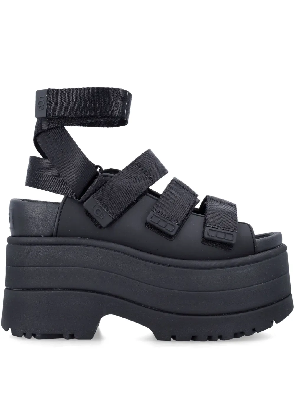 UGG Goldenrise platform sandals Black