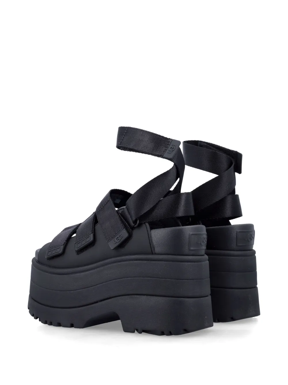 UGG Goldenrise platform sandals Black