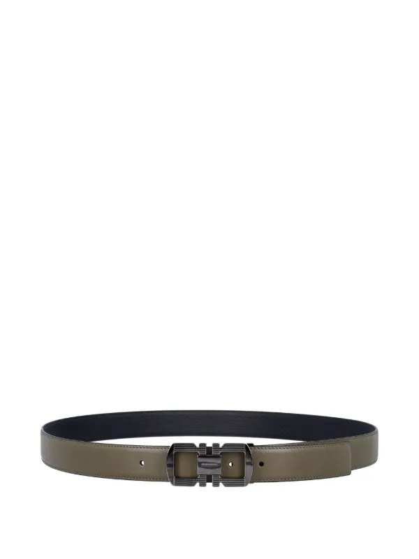 【関税&送料込】Ferragamo Belts Green Salvatore Ferragamo Mens Green Leather Belt (38) at Amazon