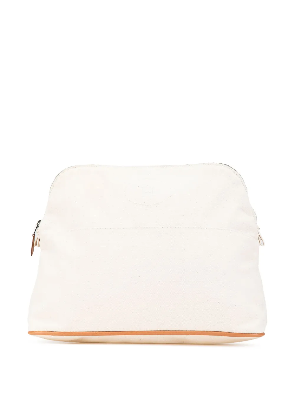 Hermès Pre-Owned 2010-2024 Toile Bolide Trousse de Voyage GM pouch | White | Image 1