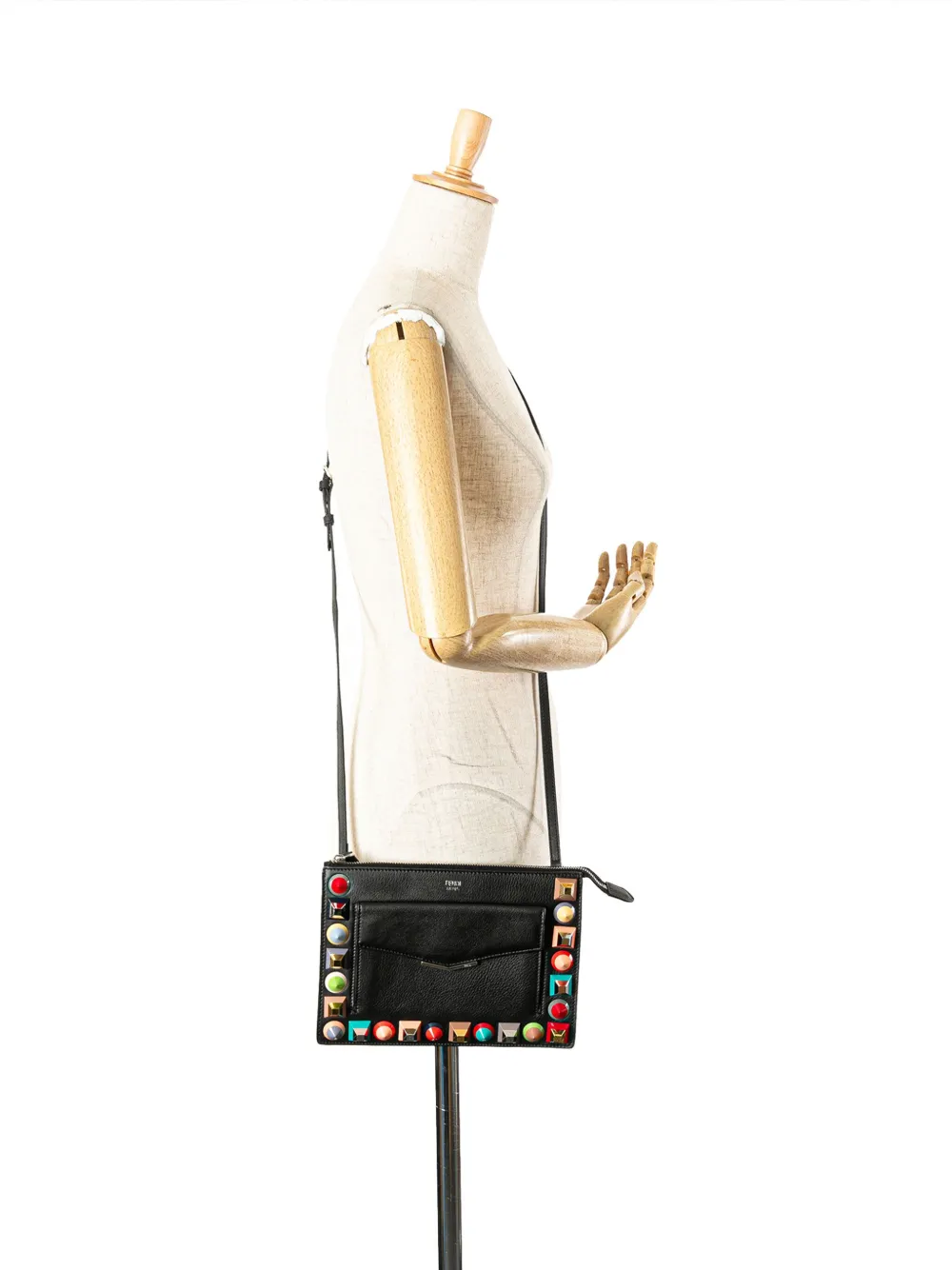 Fendi Pre-Owned 2010-2024 Mini 2Jours Studded Leather