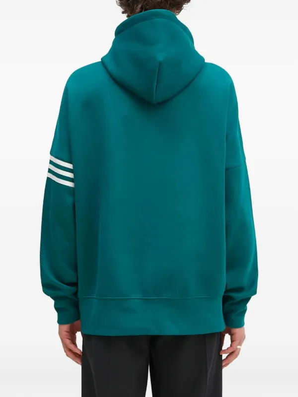 Adidas 3-Stripe Sleeve Hoodie Green FARFETCH PH