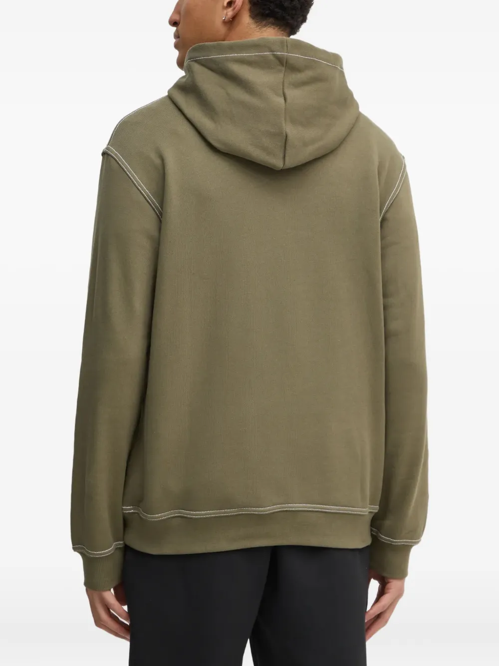 adidas graphic-print contrast-stitch hoodie | Hoodies | Image 2
