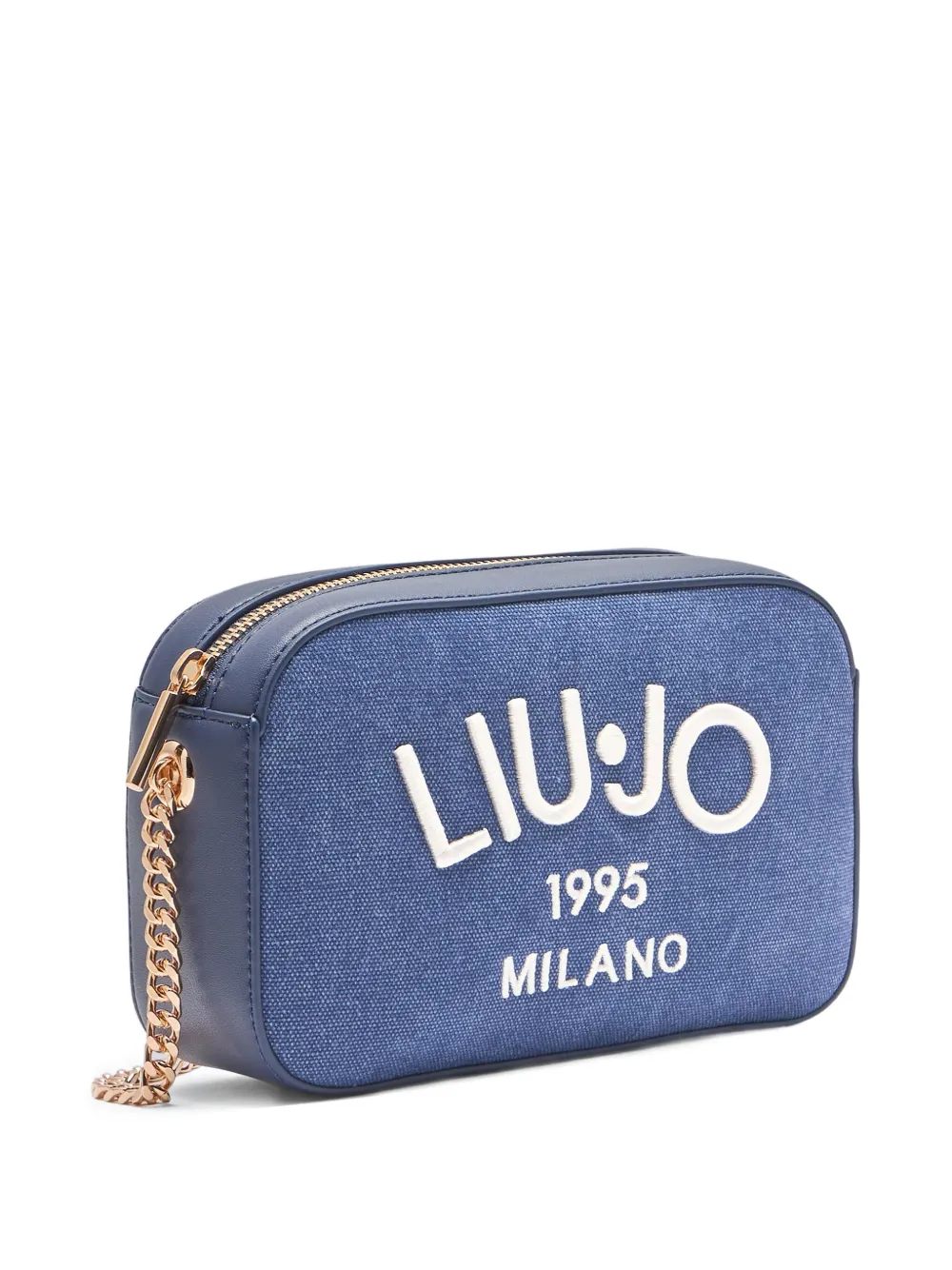 LIU JO Crossbodytas met geborduurd logo Blauw