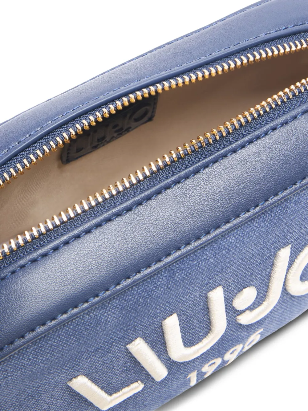 LIU JO Crossbodytas met geborduurd logo Blauw