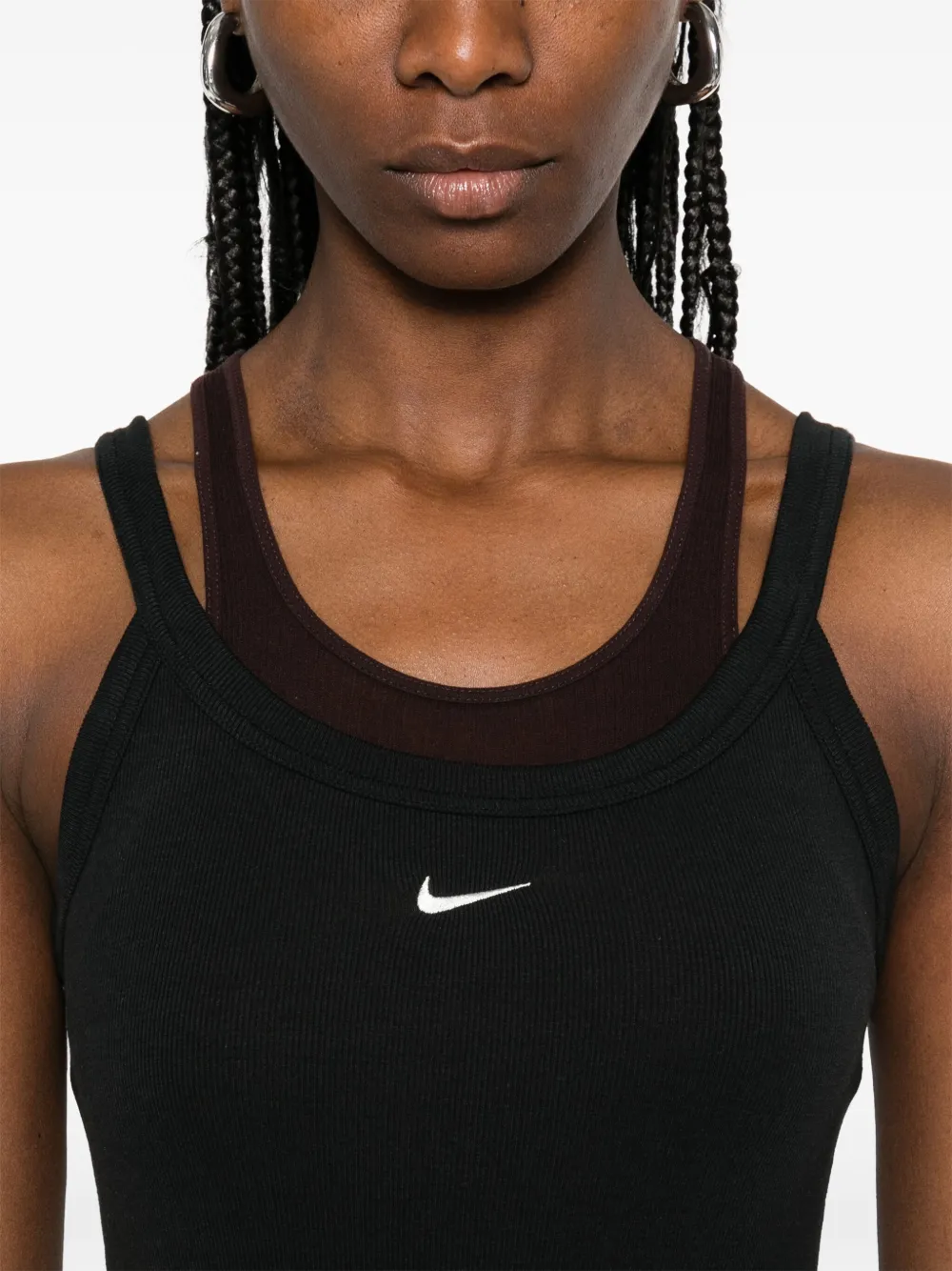 Shop Nike Chill Knit Midi Dress In Black