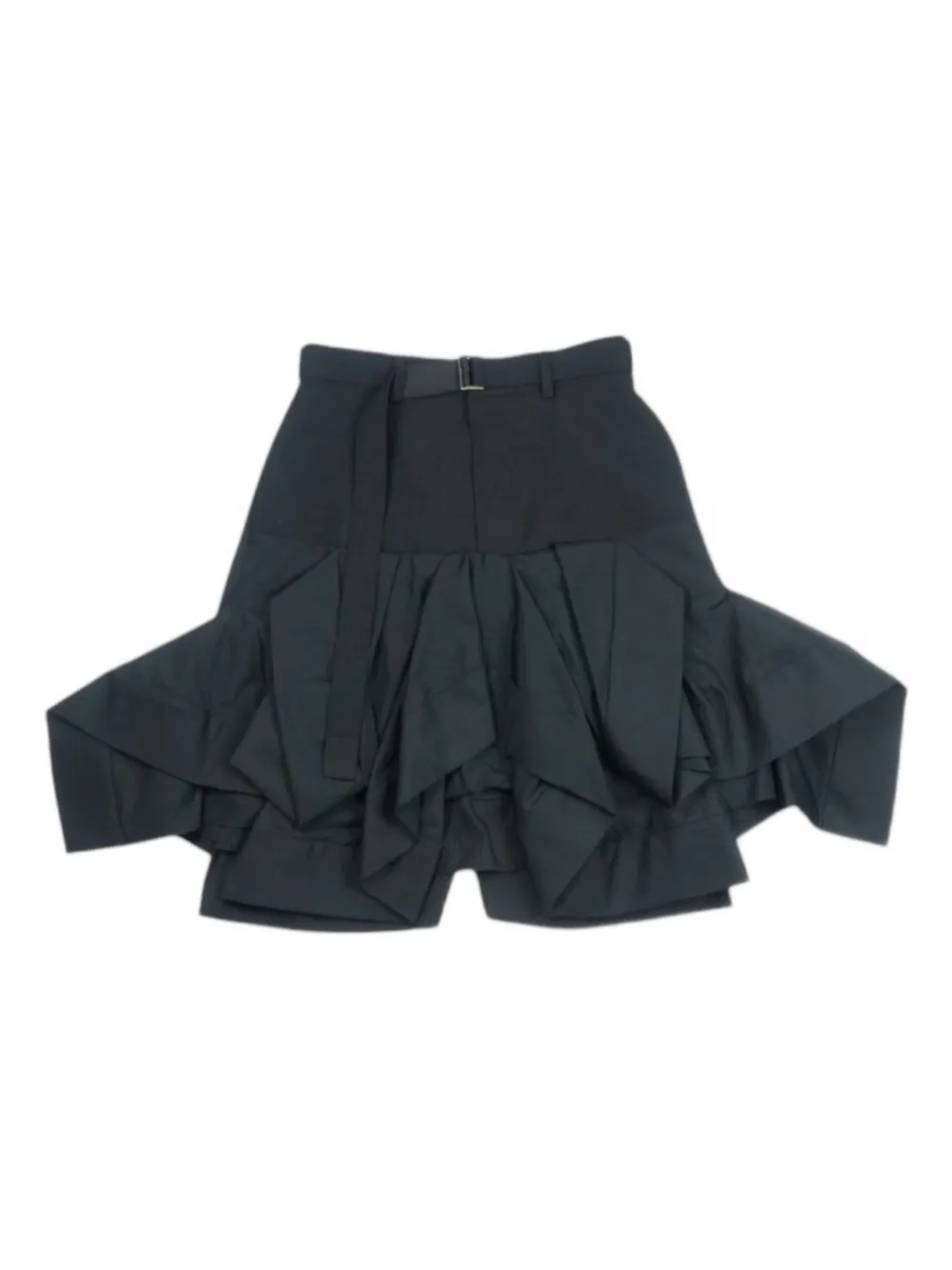 sacai ruffled mini skirt | Black | Image 1