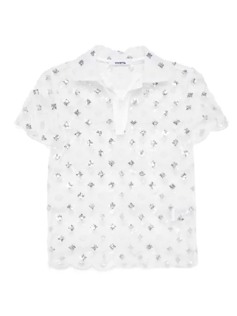 Vivetta sequin-embellished top