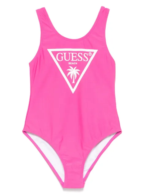 guess kids traje de baño con logo estampado