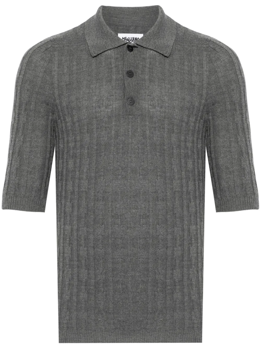 ribbed polo shirt